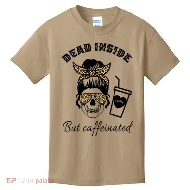 Dead Inside But Caffeinated Kids T-Shirt