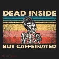 Dead Inside But Caffeinated Women's Sweatshirt thumb 2