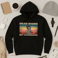 Dead Inside But Caffeinated Hoodie thumb 3