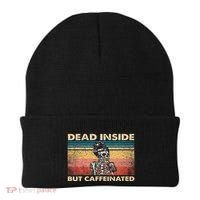 Dead Inside But Caffeinated Beanie thumb 0