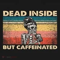 Dead Inside But Caffeinated Women's Tank Top thumb 5