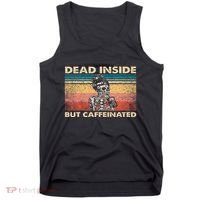Dead Inside But Caffeinated Tank Top thumb 0