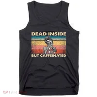 Dead Inside But Caffeinated Tank Top thumb 0