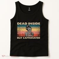 Dead Inside But Caffeinated Tank Top thumb 2