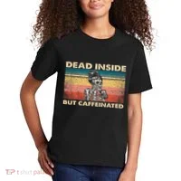 Dead Inside But Caffeinated Kids T-Shirt thumb 2