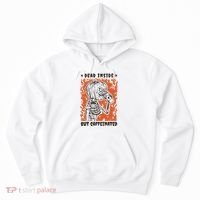 Dead Inside But Caffeinated Pumpkin Skeleton Hoodie thumb 0