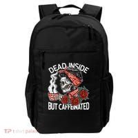 Dead Inside But Caffeinated Skeleton Coffee Backpack thumb 0