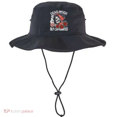Dead Inside But Caffeinated Skeleton Coffee Bucket Hat