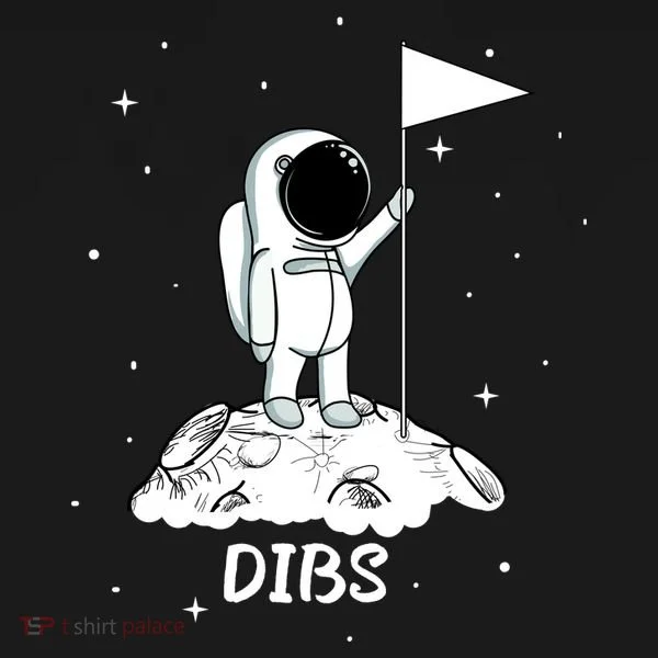 Dibs Flag On Moon Astronaut Doggie Tank