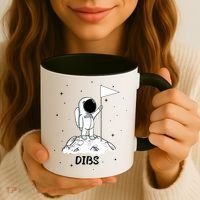 Dibs Flag On Moon Astronaut Coffee Mug thumb 3
