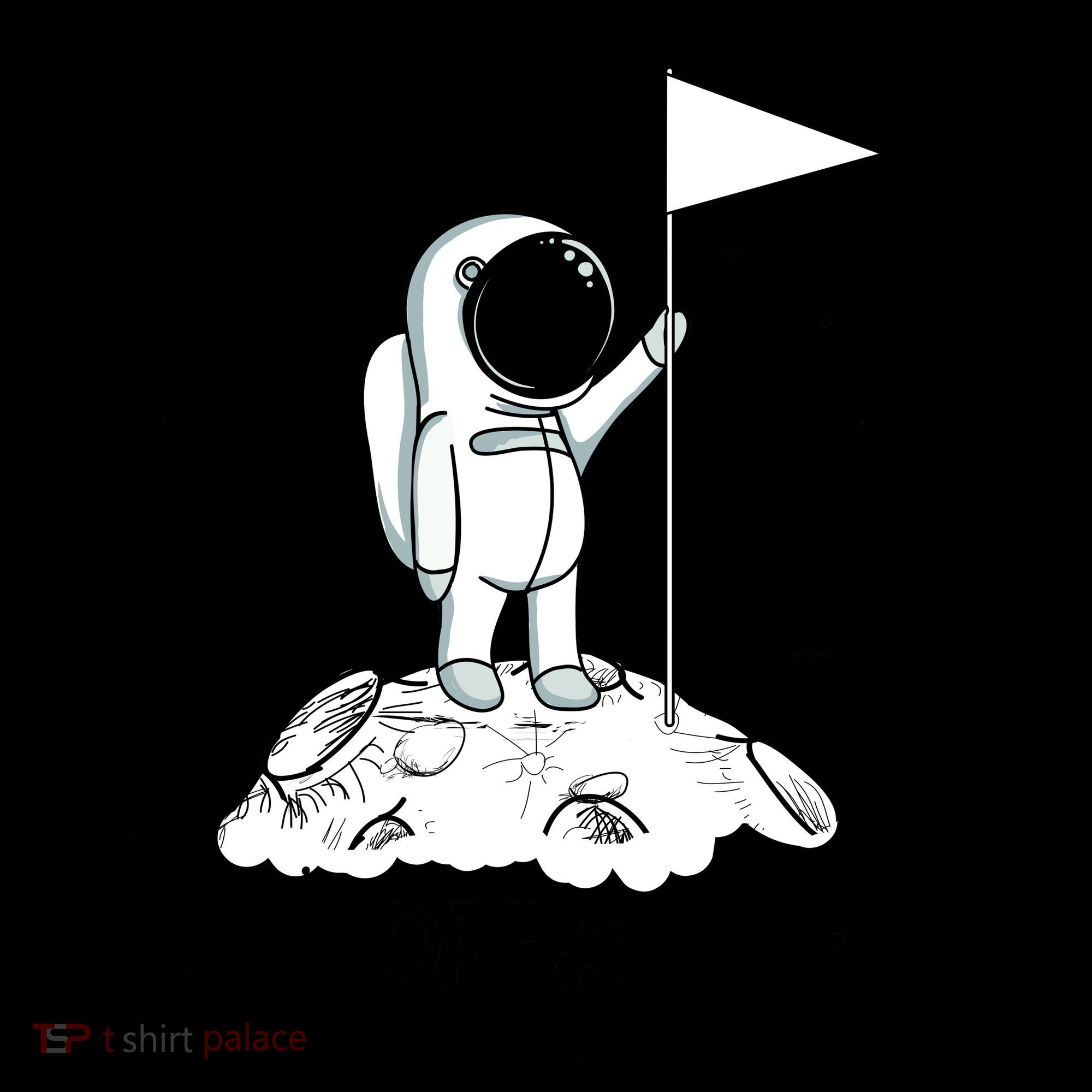 Dibs Flag On Moon Astronaut Coffee Mug