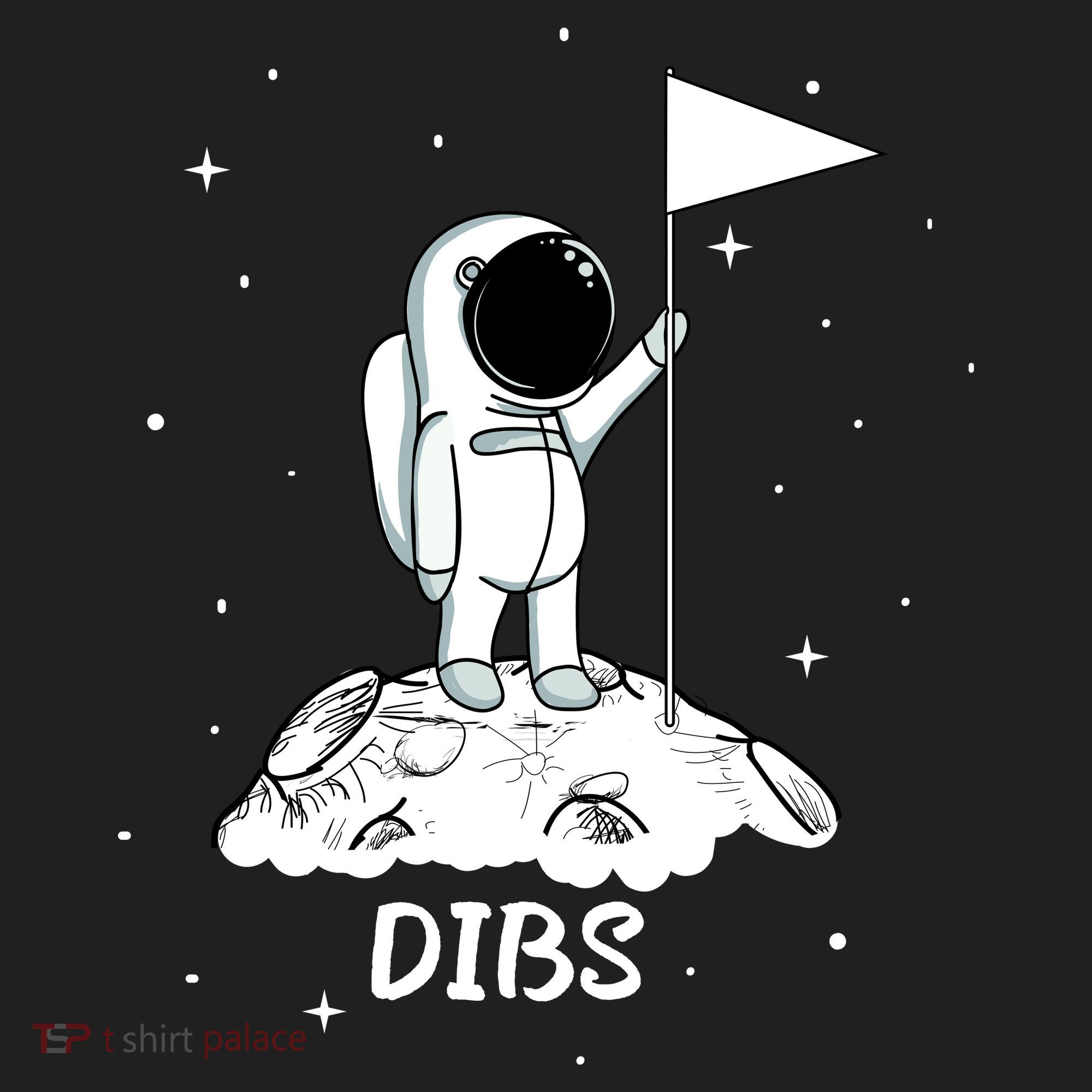 Dibs Flag On Moon Astronaut Beanie