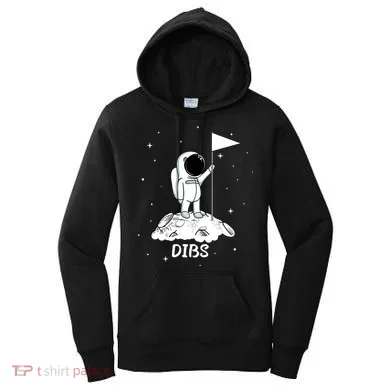 Dibs Flag On Moon Astronaut Women's Hoodie