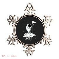 Dibs Flag On Moon Astronaut Ornament thumb 0