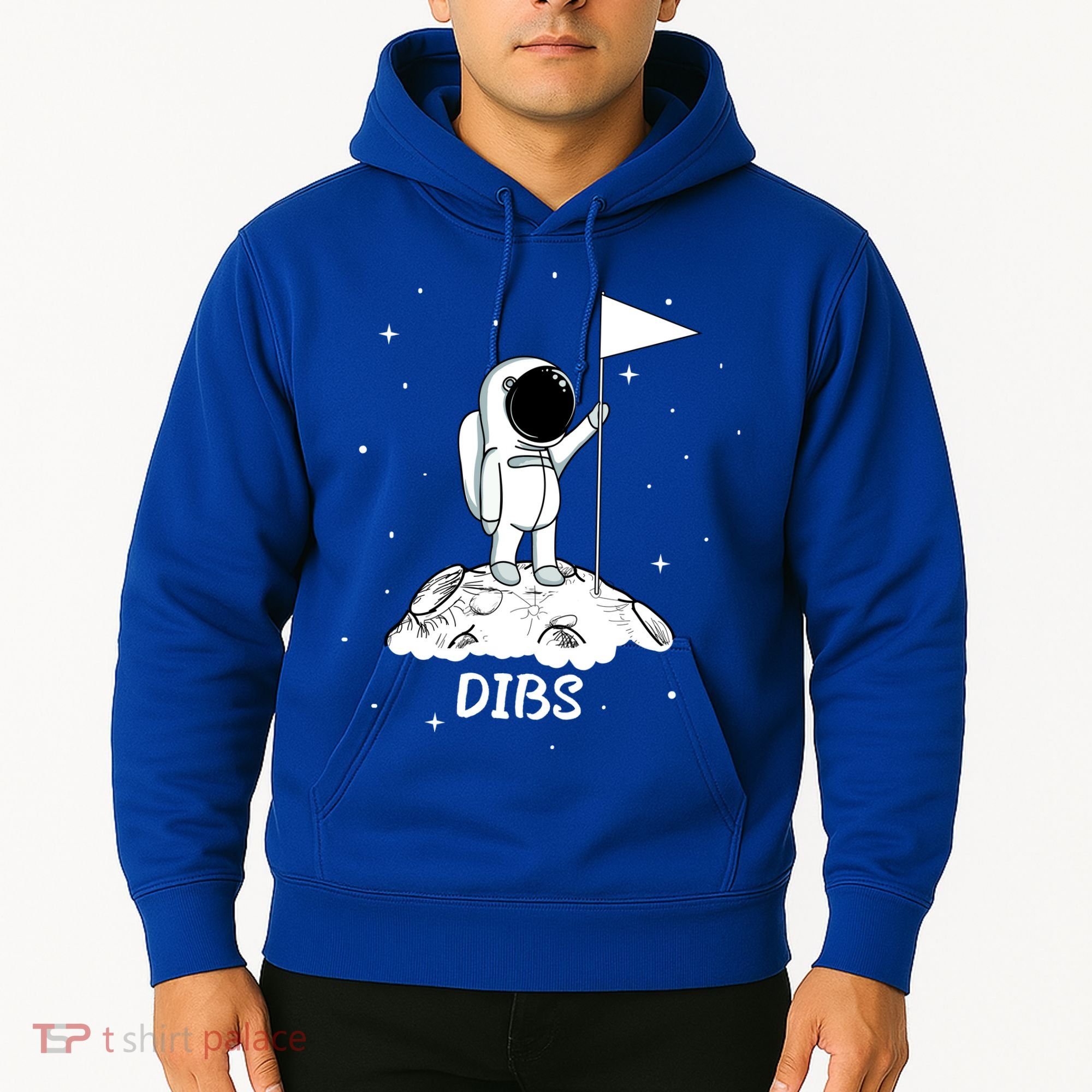 Dibs Flag On Moon Astronaut Hoodie