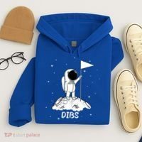 Dibs Flag On Moon Astronaut Hoodie thumb 4