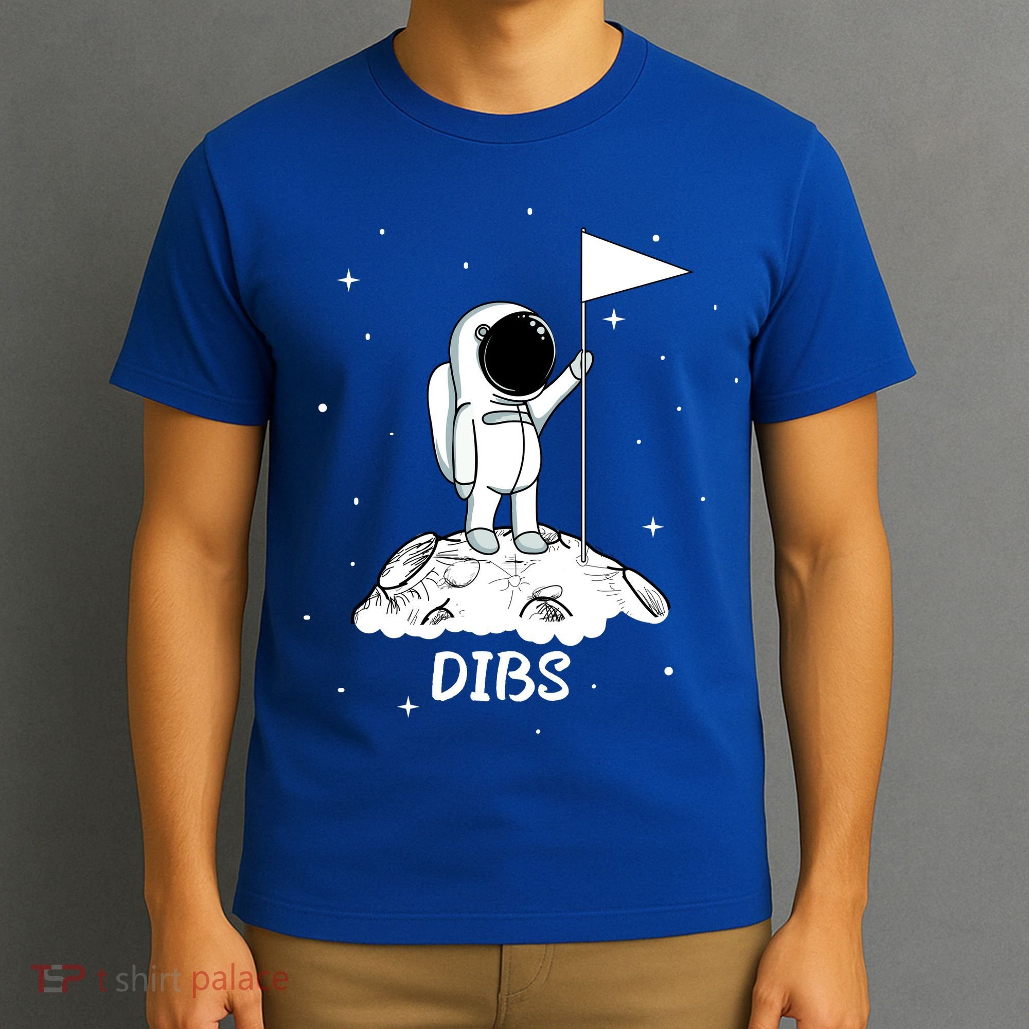 Dibs Flag On Moon Astronaut T-Shirt