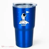 Dibs Flag On Moon Astronaut Tumbler thumb 0