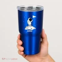 Dibs Flag On Moon Astronaut Tumbler thumb 2