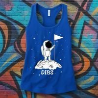 Dibs Flag On Moon Astronaut Women's Tank Top thumb 3