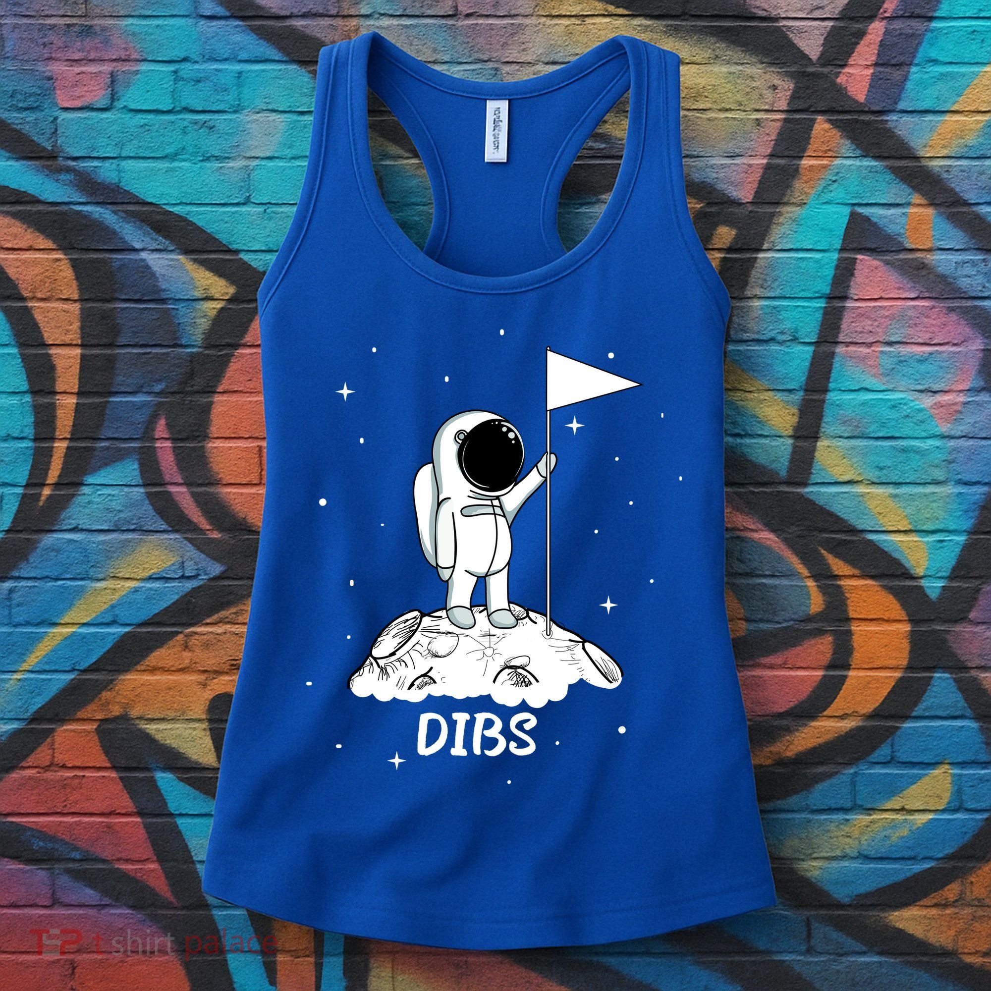 Dibs Flag On Moon Astronaut Women's Tank Top