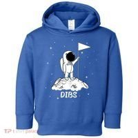 Dibs Flag On Moon Astronaut Toddler Hoodie thumb 0