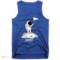 Dibs Flag On Moon Astronaut Tank Top thumb 0