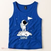 Dibs Flag On Moon Astronaut Tank Top thumb 2