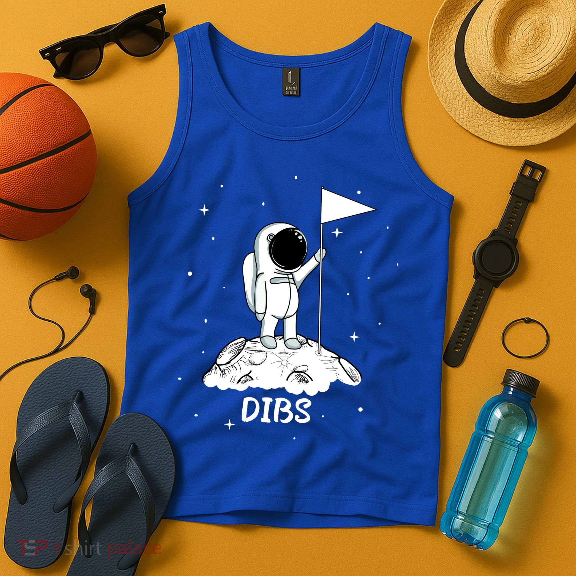 Dibs Flag On Moon Astronaut Tank Top