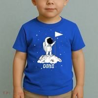 Dibs Flag On Moon Astronaut Toddler T-Shirt thumb 2