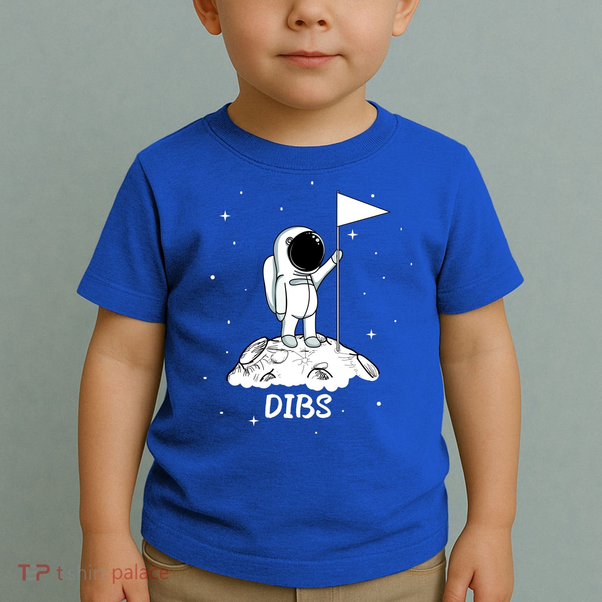 Dibs Flag On Moon Astronaut Toddler T-Shirt