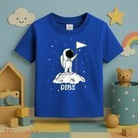 Dibs Flag On Moon Astronaut Toddler T-Shirt thumb 3