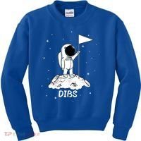 Dibs Flag On Moon Astronaut Kids Sweatshirt thumb 0