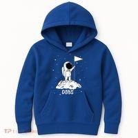 Dibs Flag On Moon Astronaut Kids Hoodie thumb 0