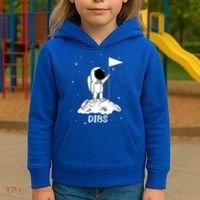 Dibs Flag On Moon Astronaut Kids Hoodie thumb 3