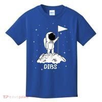 Dibs Flag On Moon Astronaut Kids T-Shirt thumb 0