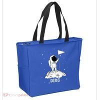 Dibs Flag On Moon Astronaut Tote Bag thumb 2