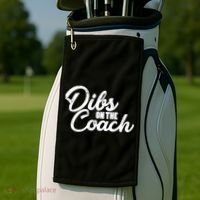 Dibs On The Coach Golf Towel thumb 2