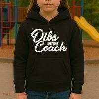 Dibs On The Coach Kids Hoodie thumb 3