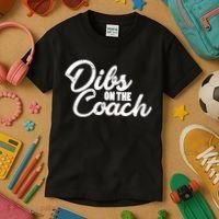 Dibs On The Coach Kids T-Shirt thumb 3