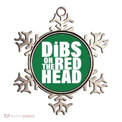 Dibs On The Redhead Ornament