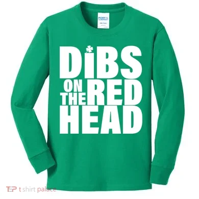 Dibs On The Redhead Kids Long Sleeve Shirt