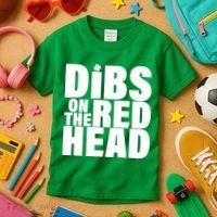 Dibs On The Redhead Kids T-Shirt thumb 3
