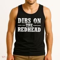 Dibs On The Redhead St. Patrick's Day Tank Top thumb 3