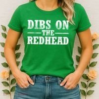 Dibs On The Redhead St. Patrick's Day Women's T-Shirt thumb 2