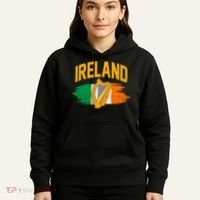 Distressed Ireland Coat Of Arms Harp Flag Hoodie thumb 5