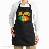 Distressed Ireland Coat Of Arms Harp Flag Apron thumb 2