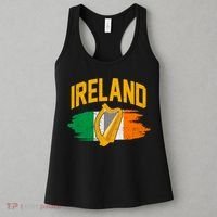 Distressed Ireland Coat Of Arms Harp Flag Women's Tank Top thumb 3