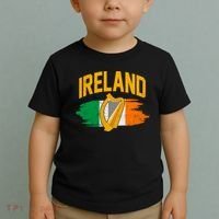 Distressed Ireland Coat Of Arms Harp Flag Toddler T-Shirt thumb 2