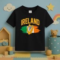 Distressed Ireland Coat Of Arms Harp Flag Toddler T-Shirt thumb 3